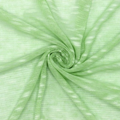 Knit fabric with flamed effect - green