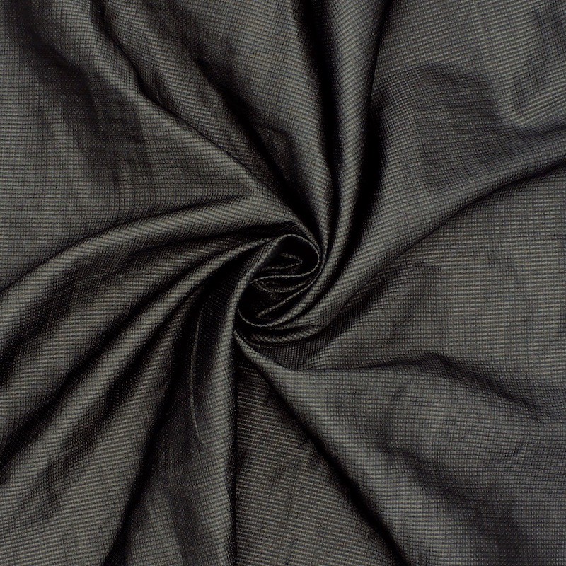 Tissu polyester gris acier