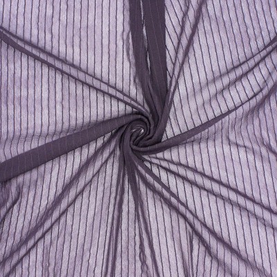Knit fabric with vertical stripes - plum