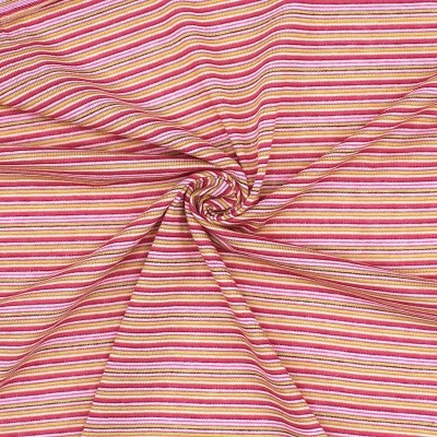 Polyester fabric with stripes