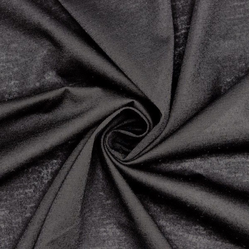 Jersey 100% polyester - zwart