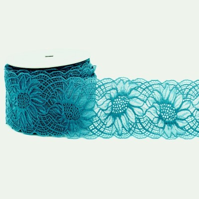 Elastic lace - teal