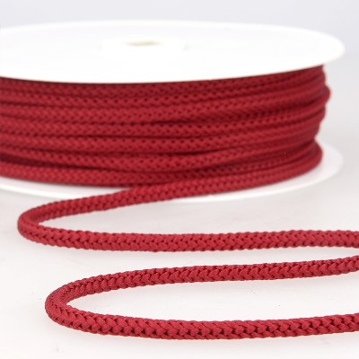 Braided cord - bourgogne red