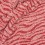 Wool fabric with zebra pattern - red