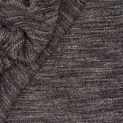 Tissu en laine à bouclettes gris