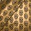 Faux leather with head skulls - gold
