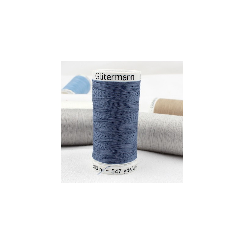 Blue sewing thread 