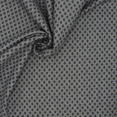 Tissu laine et polyester à petits motifs