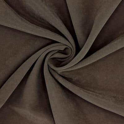Brown Cupro fabric imitation of washed silk