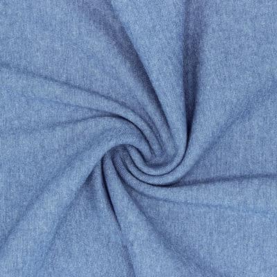 Tubular cuffing fabric - light denim blue