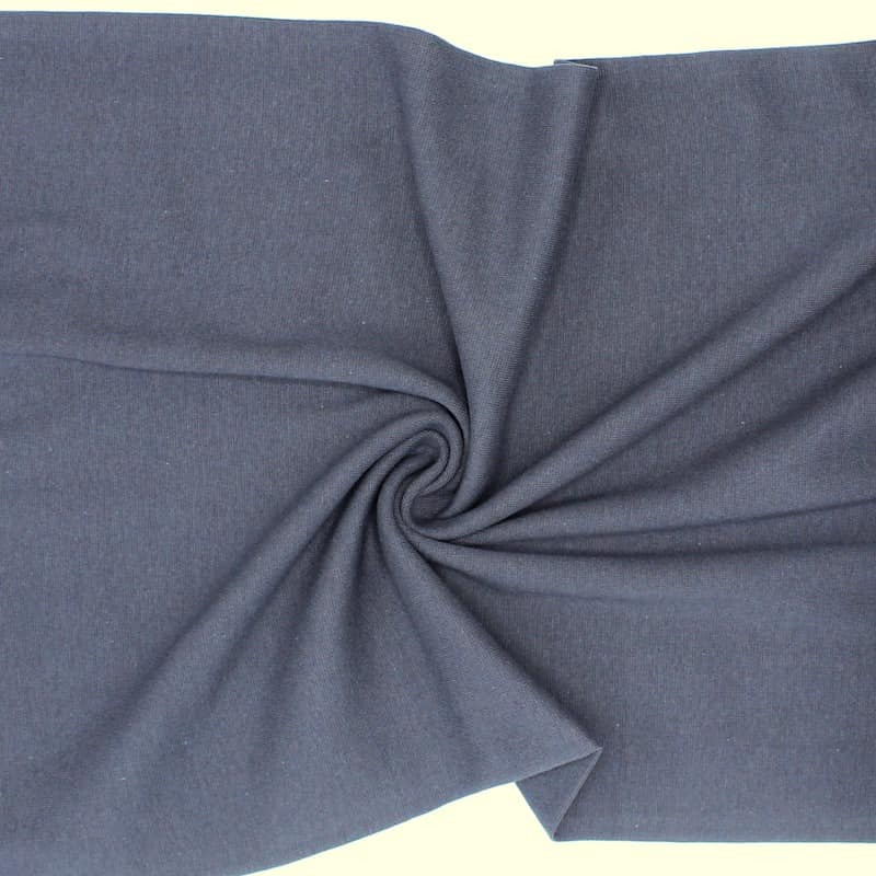 Tubular cuffing fabric - dark grey
