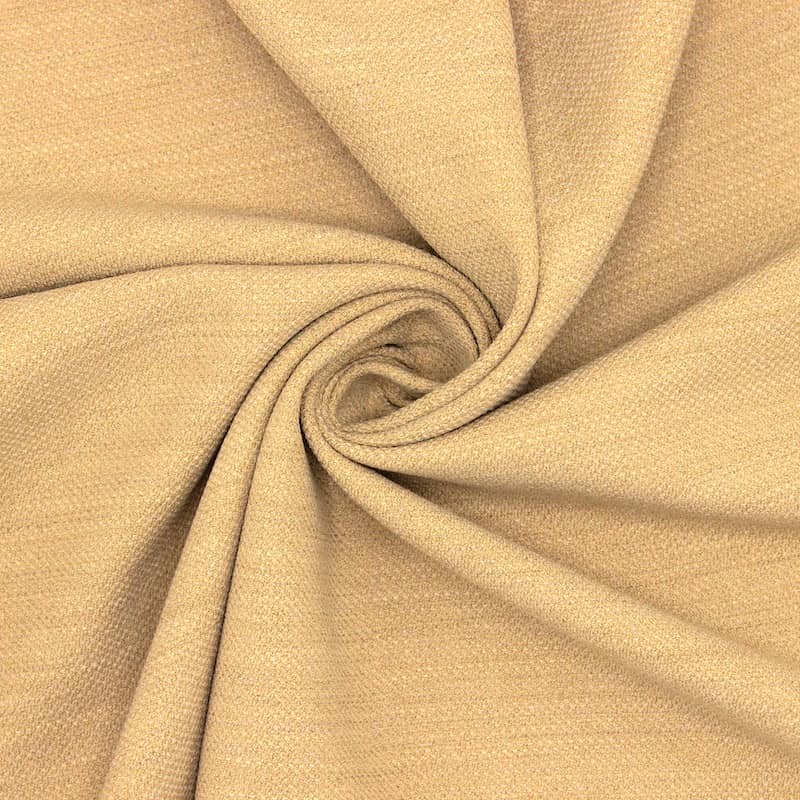 Extensible fabric with flamed effect - beige