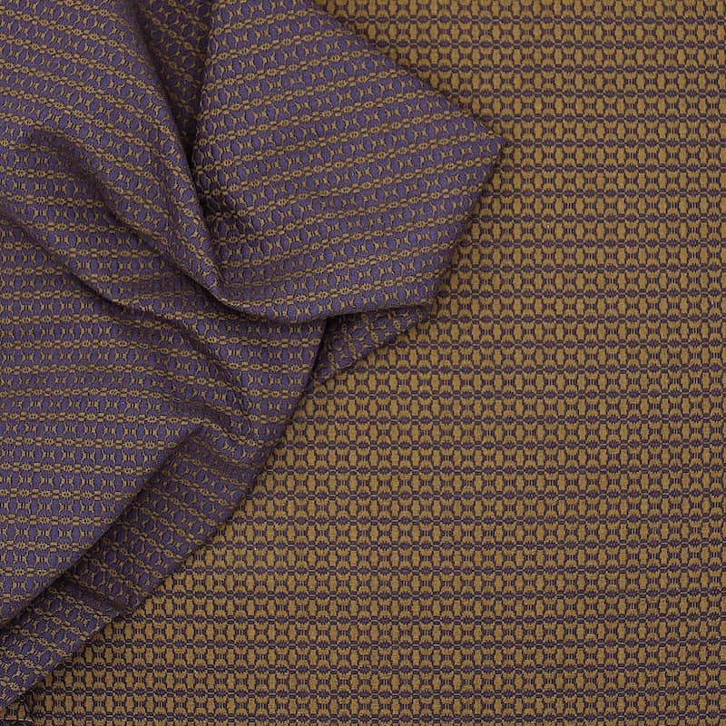 Double-sided extensible jacquard fabric