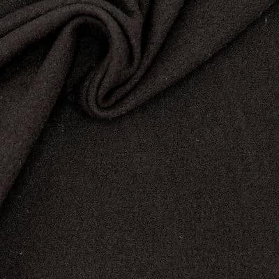 Tissu vestimentaire noir en laine