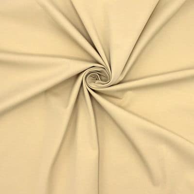 Stretch cotton with twill weave - beige