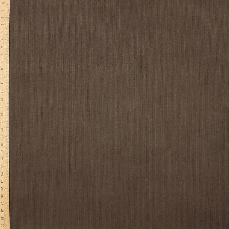 Emerised extensible cotton - brown