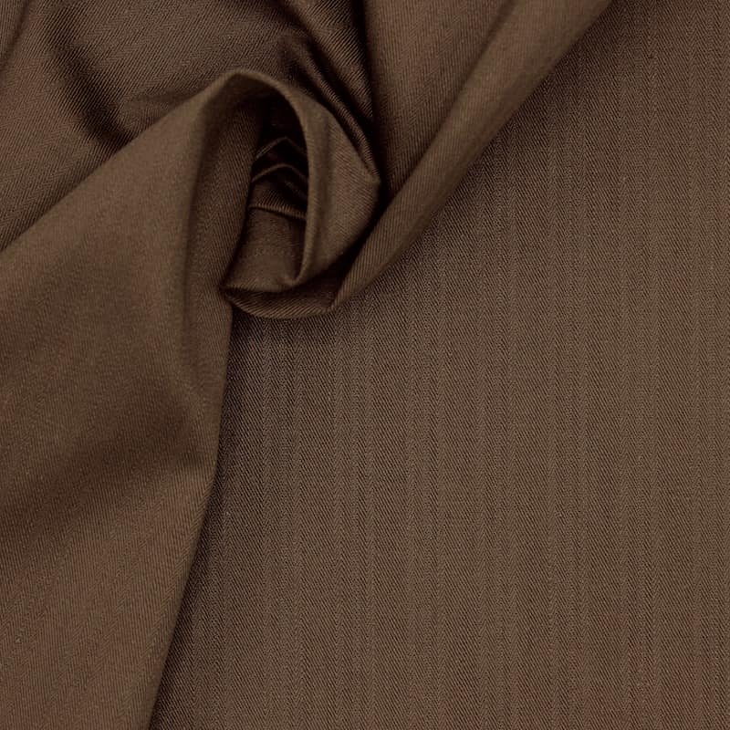 Extensible cotton - brown