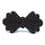 Bow tie with pearls to sew - black