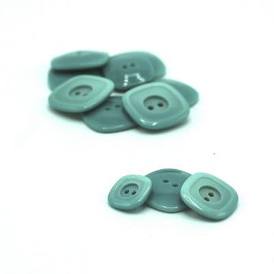 Resin button - teal