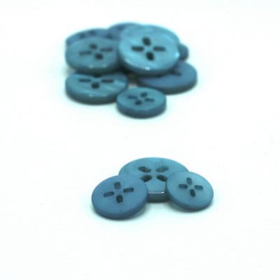 Resin button - blue