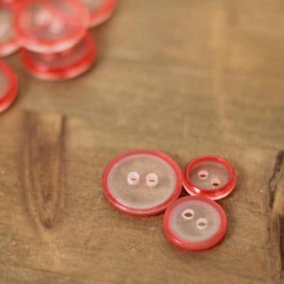 Button - red and transparent