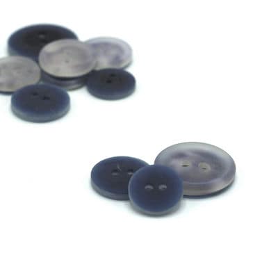 Round resin button - lavender