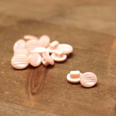 Ovale resin button - pink