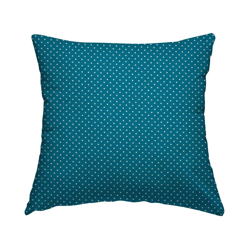 Cotton with dots - blue 