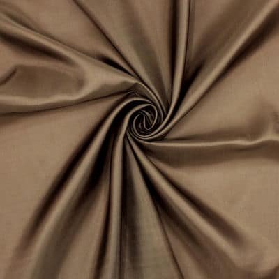 Satined lining fabric - brown