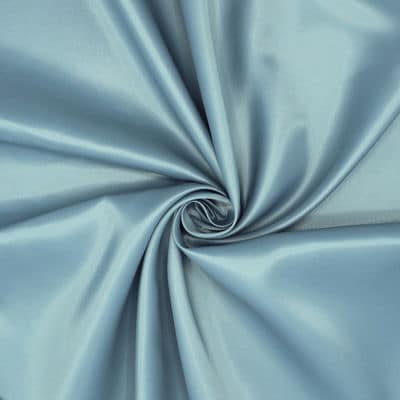 Satijn voeringstof 100% polyester - grijsblauw