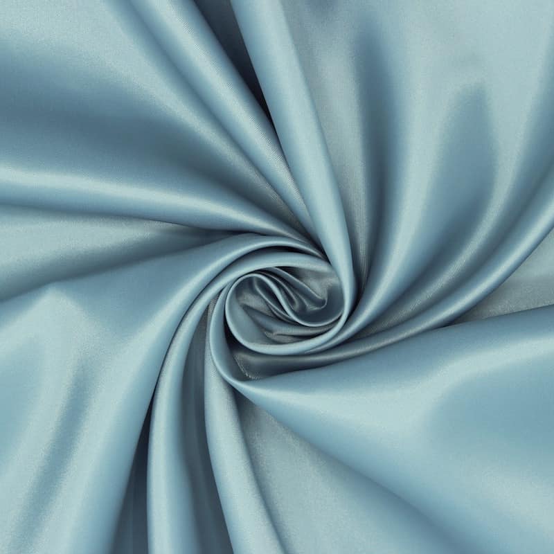 Satin lining fabric 100% polyester - blue-grey 