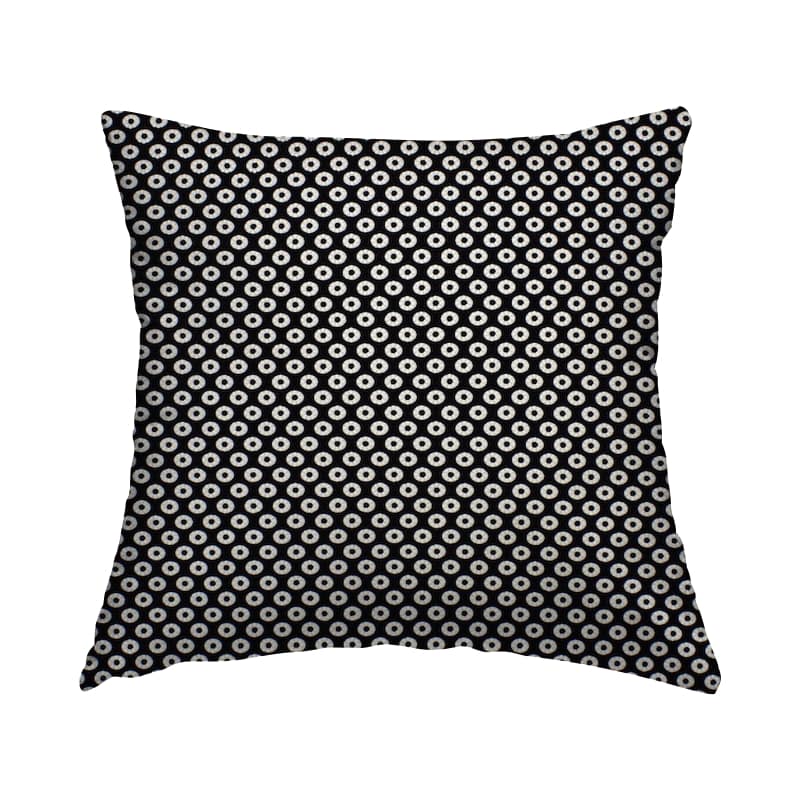 Fabric in polyester - black and white 