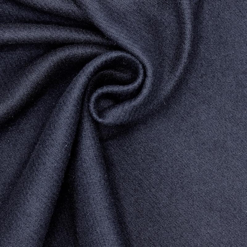 Wool fabric - navy blue