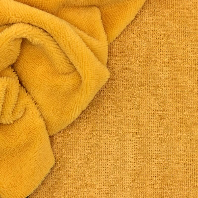 Bamboo terry fabric - mustard yellow