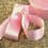 Double-sided satin ribbon pink