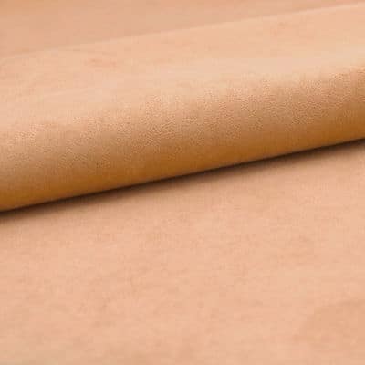 Upholstery fabric with suede feel