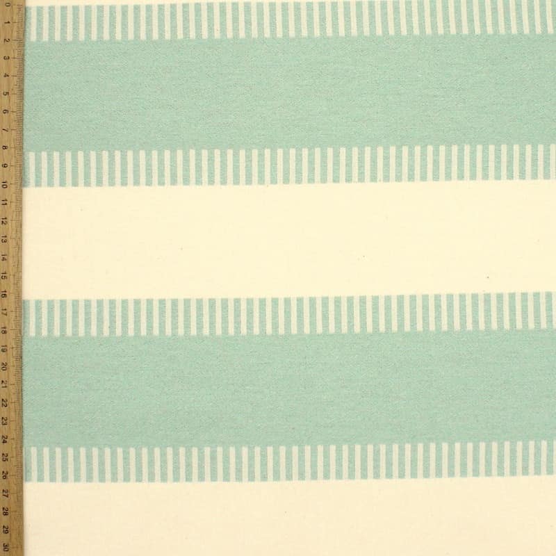 Jacquard upholstery fabric with stripes