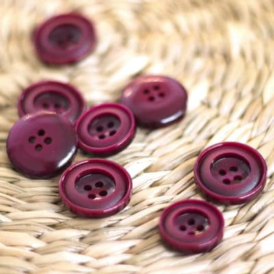 fantasy button - wine red