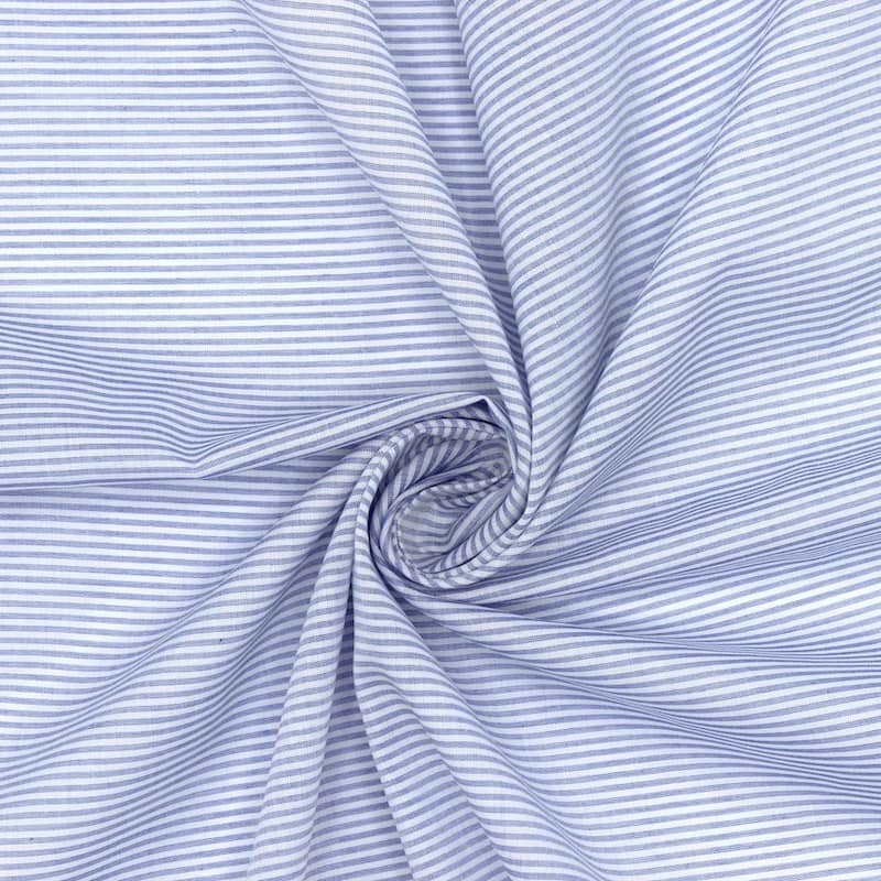 Tissu en coton à rayures