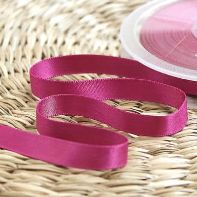 Satin ribbon - magenta pink