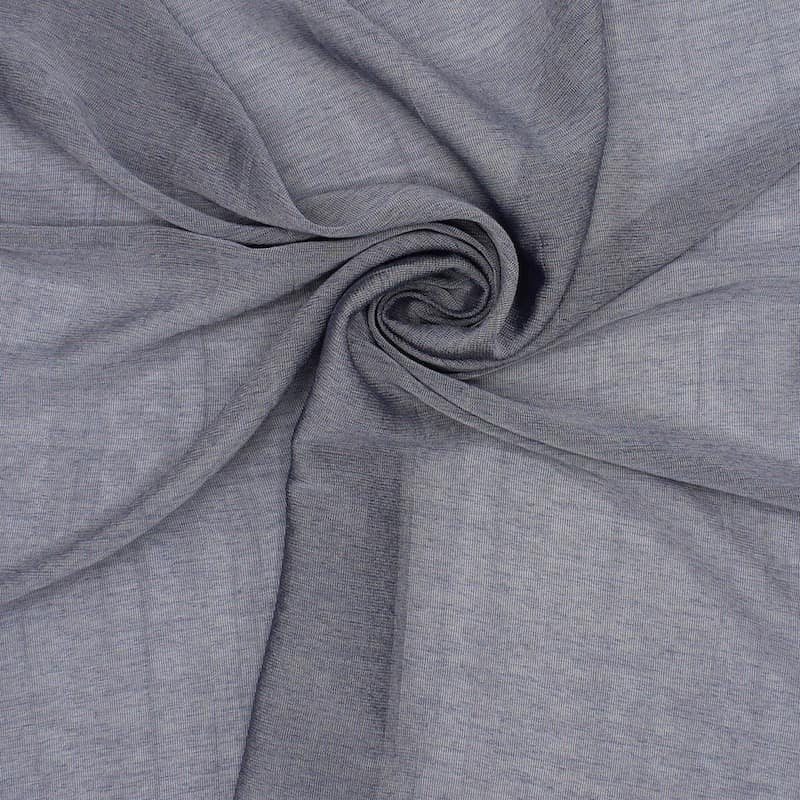 Tissu en viscose bleu gris