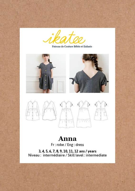 Dress pattern Anna 3 - 12 years