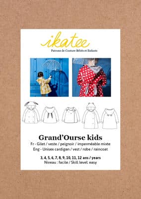 Jacket and vest pattern Grand'ourse kids
