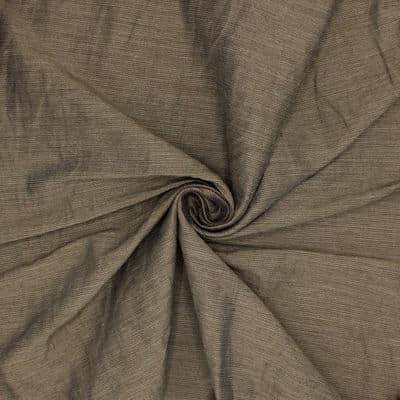 Fabric with thin stripes - taupe
