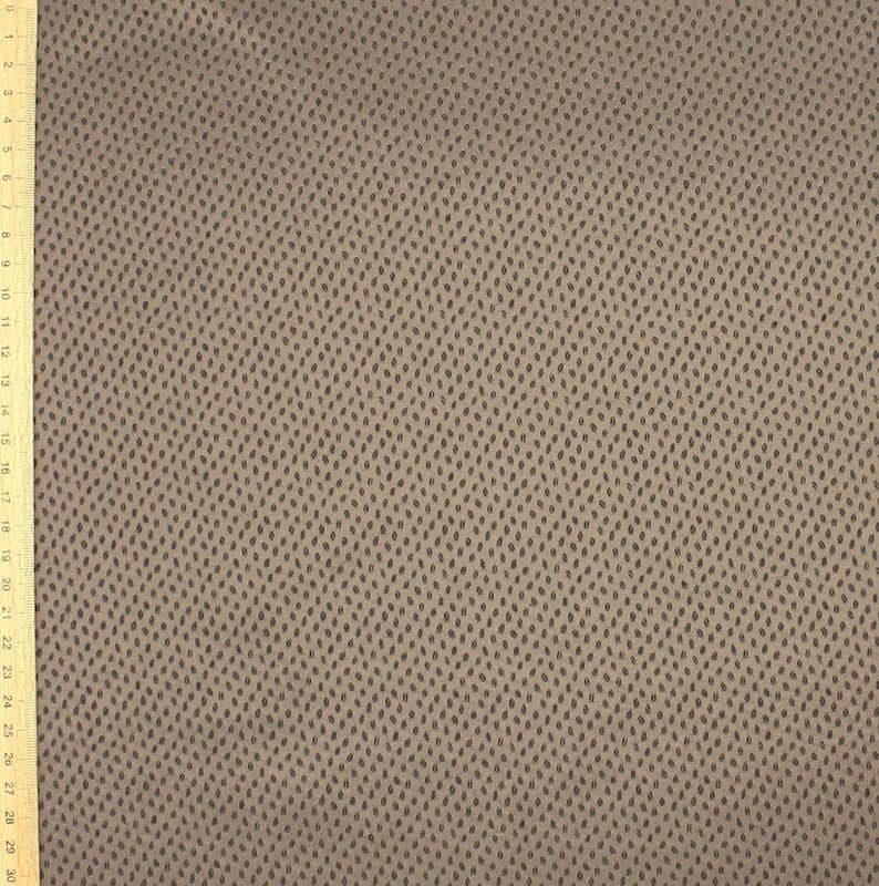 Fabric with small pattern - brown
