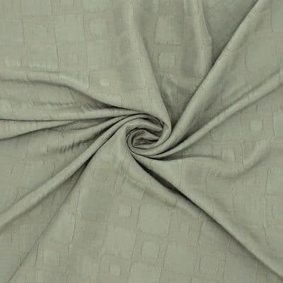 Tissu gris vert avec motifs