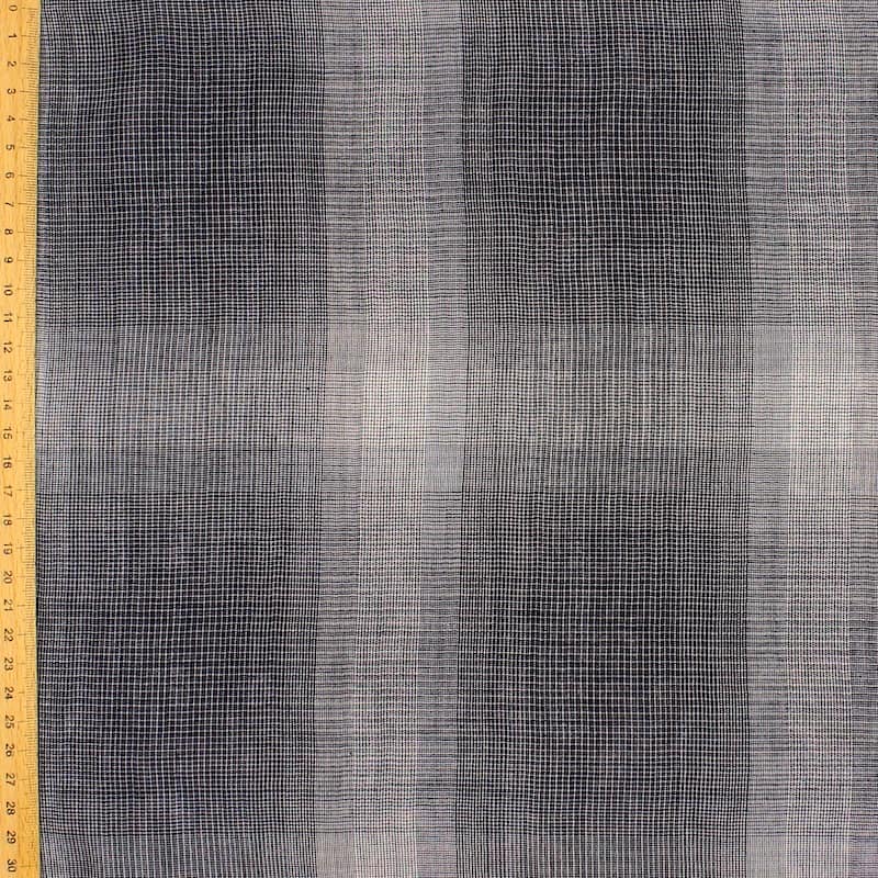 Checkerd cotton veil - grey