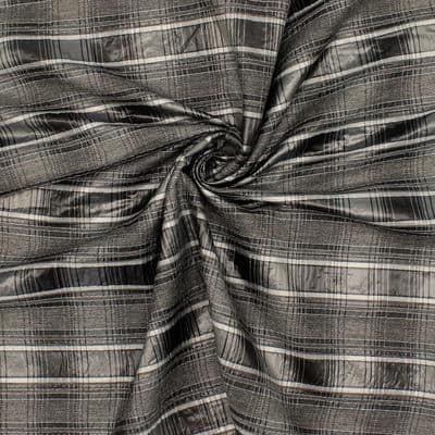 Checkerd apparel fabric - grey