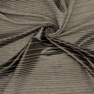 Striped fabric - grey and black