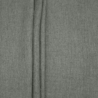 Double-sided fabric with linen aspect - dark grey